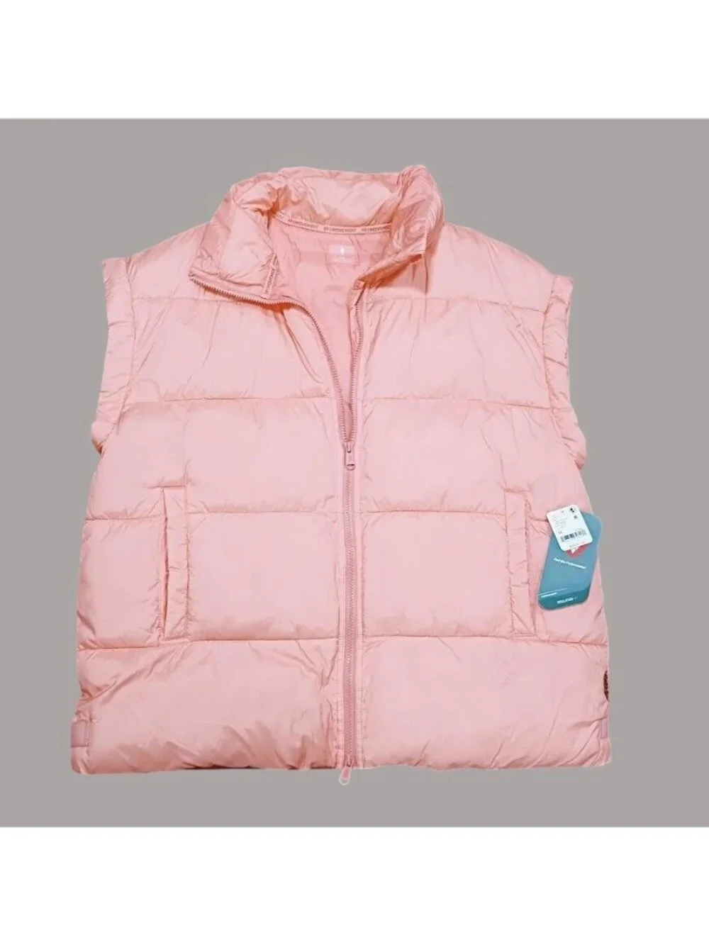 Free People Movement Puffer Vest Fruit Punch Womens M Lightweight Pink Outerwear - Picture 13 of 13